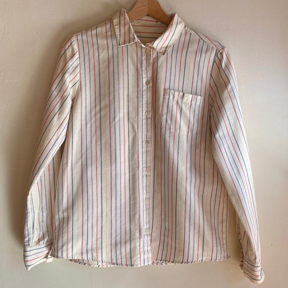 Sezane Tomboy Shirt Multicolored Stripes - Size 36